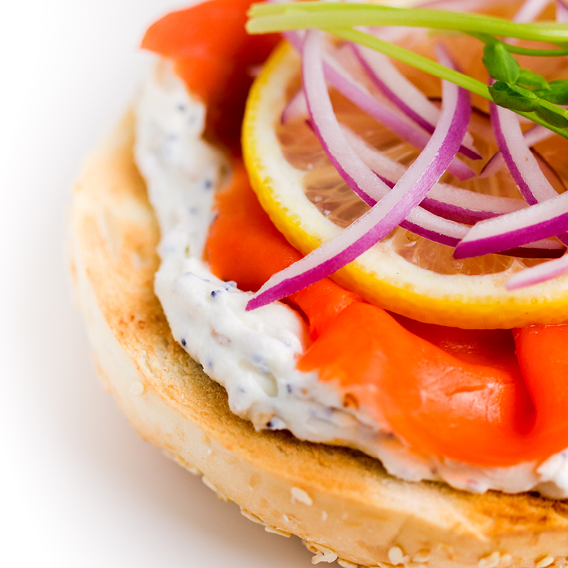 Everything Bagel Cream Cheese Sandwich