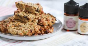 Flourless Breakfast Cookie on plate with product
